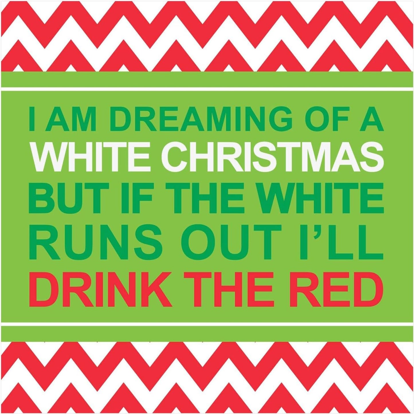 Christmas Cocktail Napkins: Festive & Funny Party Quips, Pack of 40