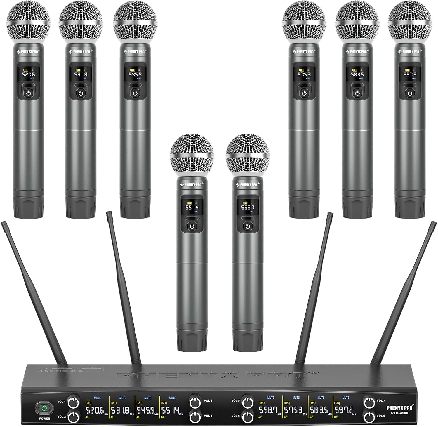 Phenyx Pro Wireless Microphone System for Karaoke and Events