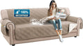 100% Waterproof Sofa Cover for 3 Cushion Couch - XL Oversized Taupe
