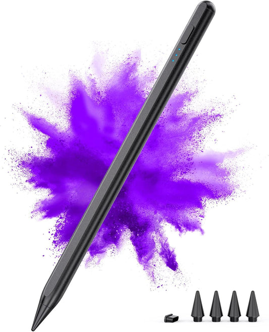 DEGGE Stylus Pencil: 15Mins Fast Charge, Palm Rejection, Tilt Sensitivity for iPad - Enhance Productivity!