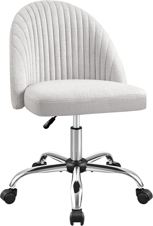 Furniwell Office Chair Armless Modern Adjustable Swivel Desk Chair