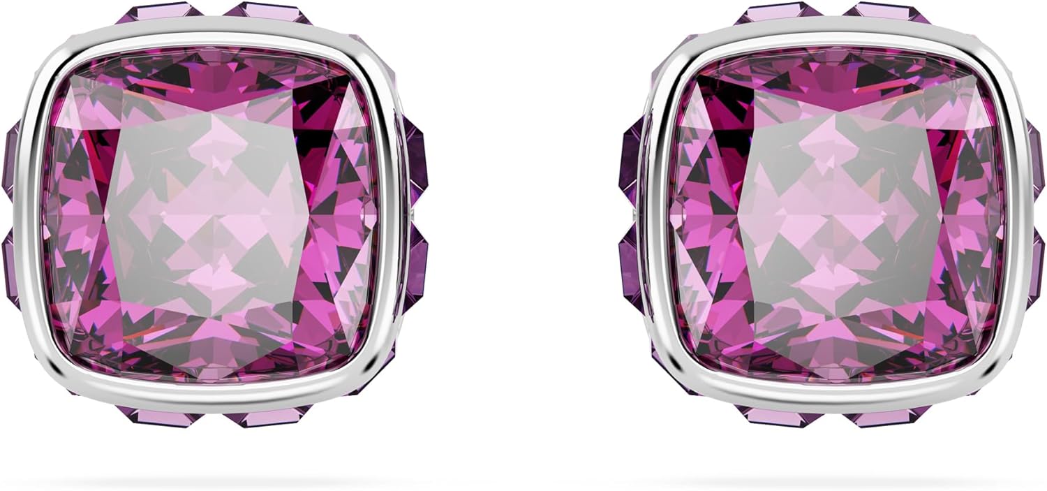 Swarovski Crystal Chroma Jewelry Collection Heart Shaped Earrings