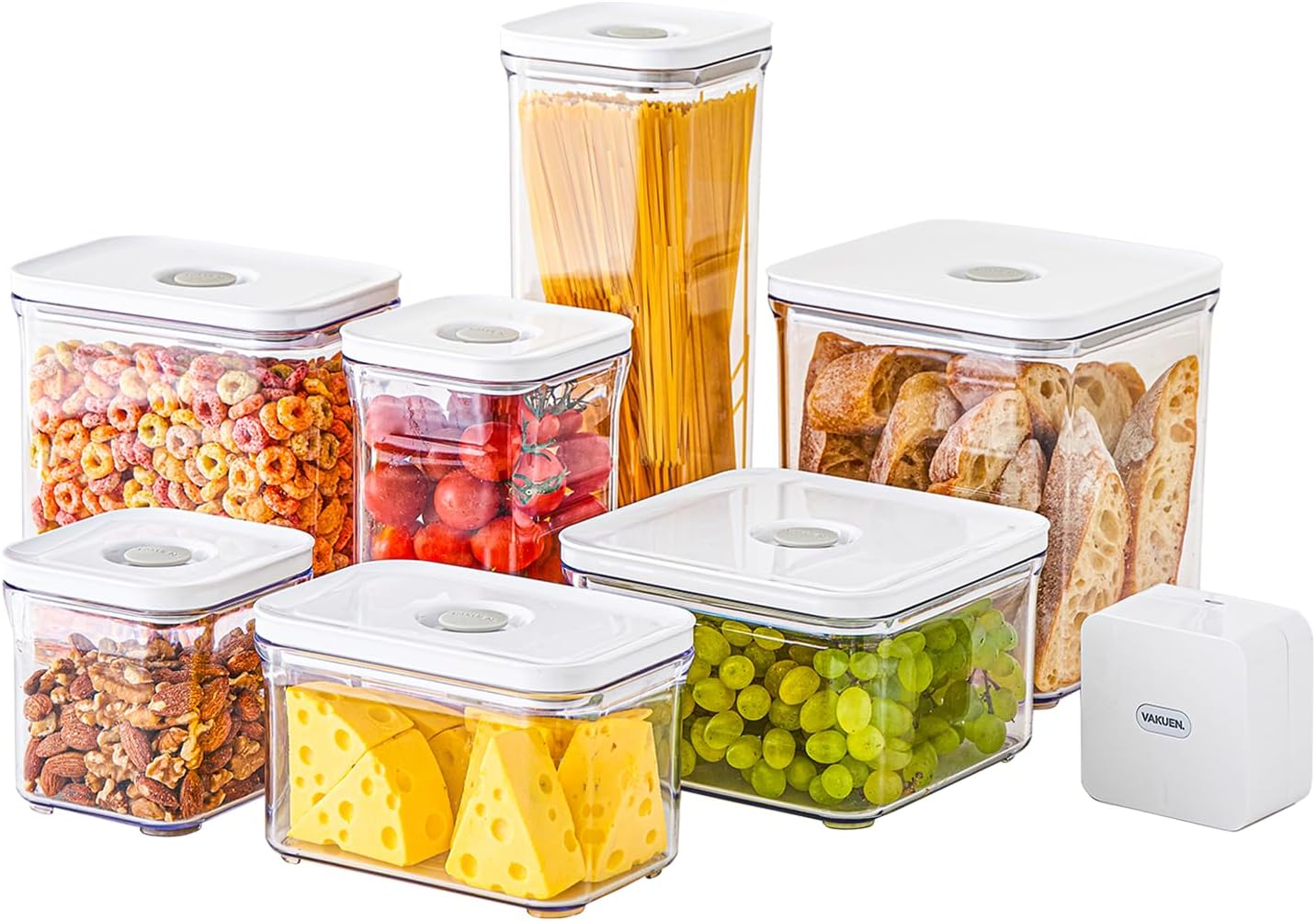 Premium Airtight Food Storage Containers with Vacuum Sealer Set