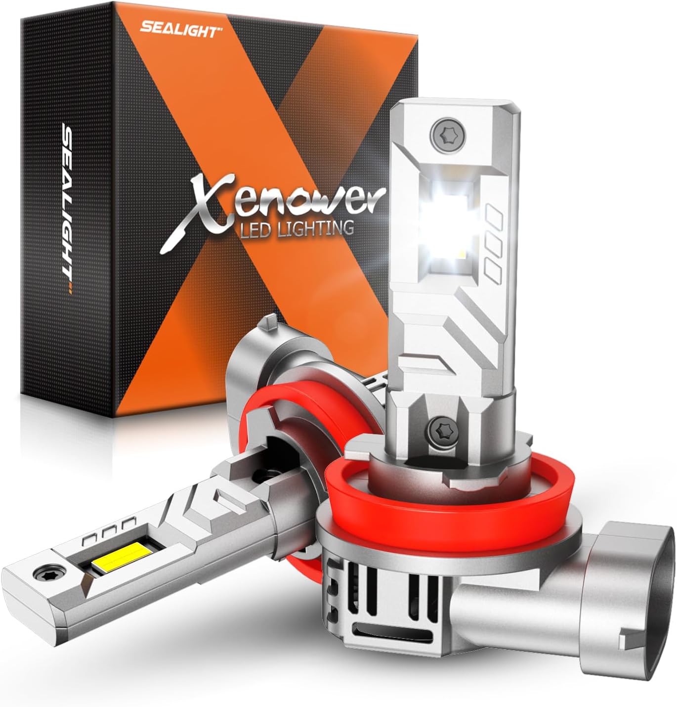 SEALIGHT H11 Bulbs: 30000LM 8X Brightness for Fog Lights