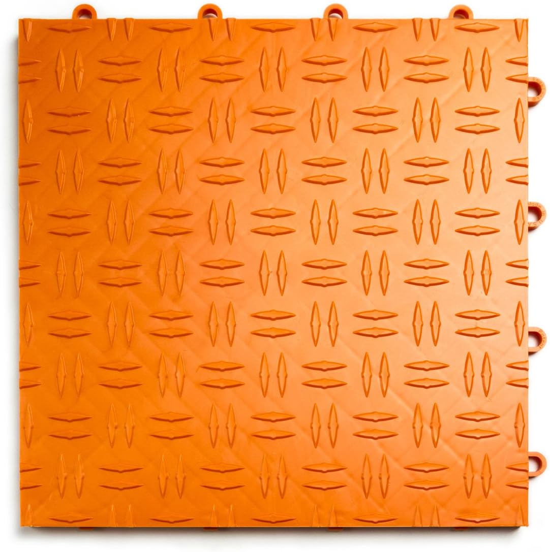 GarageTrac Diamond Interlocking Non-Slip Flooring Tiles for Durability