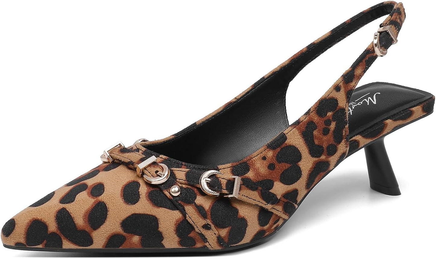 Mostrin Kitten Heels for Women: Stylish Pointed Toe Pumps