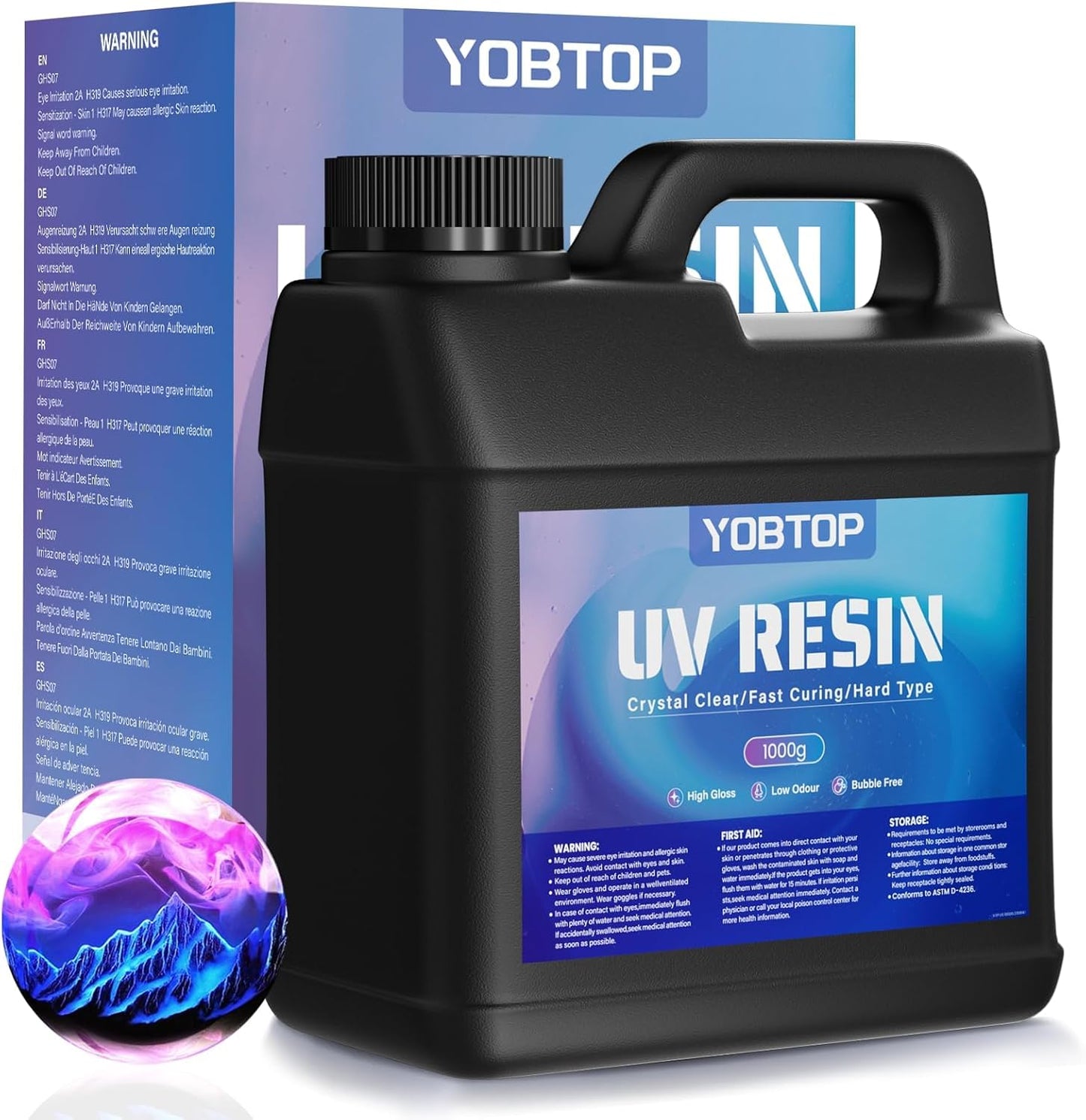 UV Resin 1000g Bulk for Jewelry Making and DIY Crafts