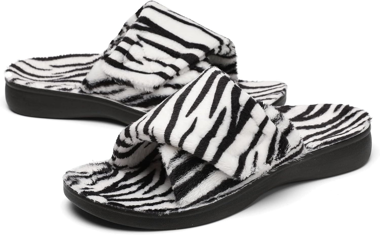 SOLLBEAM Women's Adjustable Slippers for Plantar Fasciitis Relief