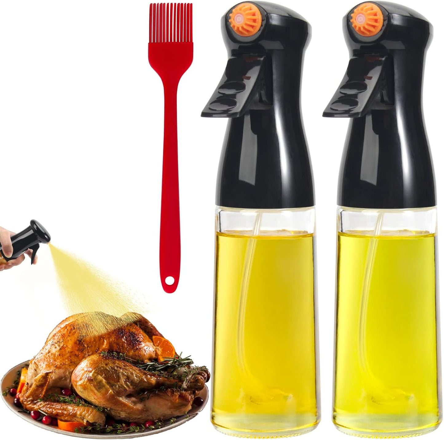 TAOUNOA Oil Sprayer Set - Healthy Cooking Mist Duo!