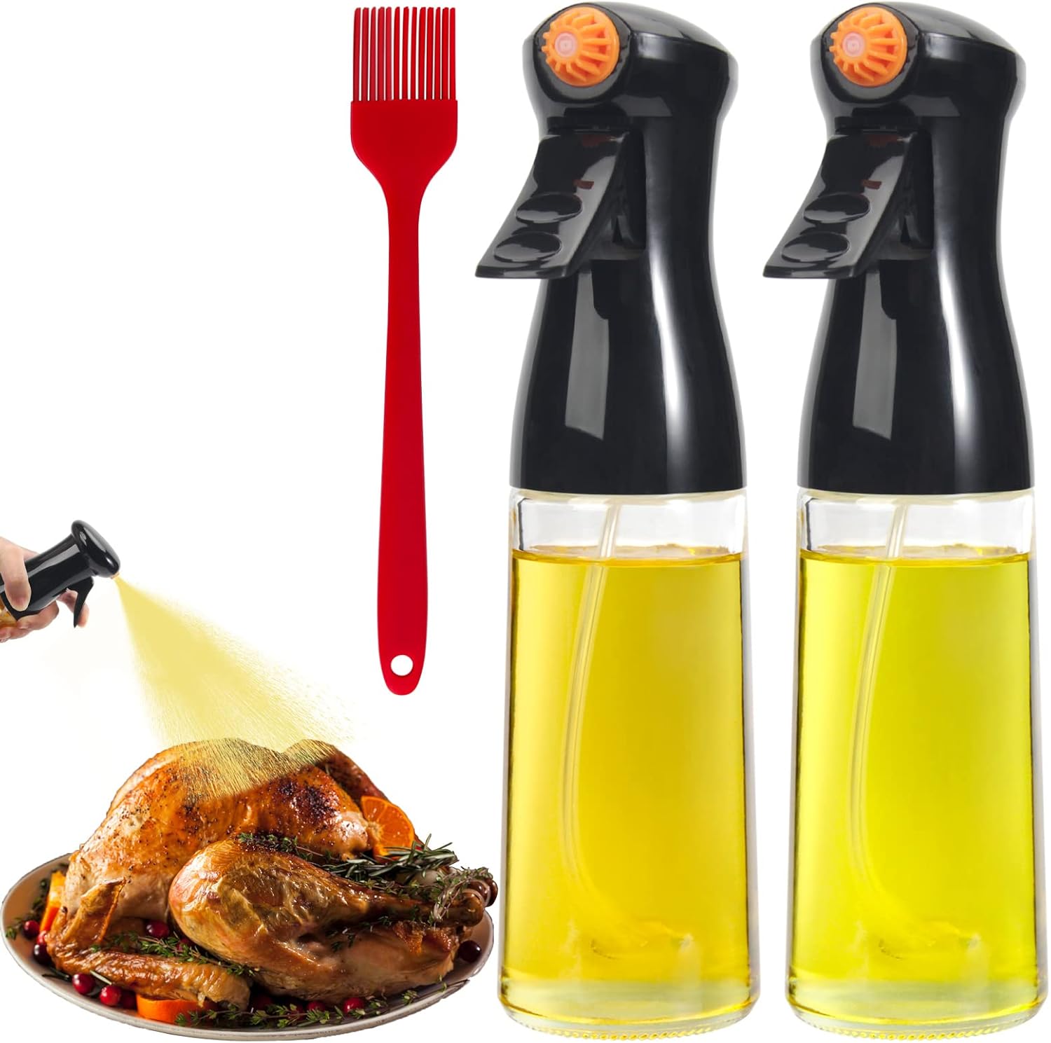 TAOUNOA Oil Sprayer Set - Healthy Cooking Mist Duo!
