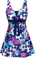 Womens One Piece Swimdress Plus Size Shaping Swimsuit - Skirted
