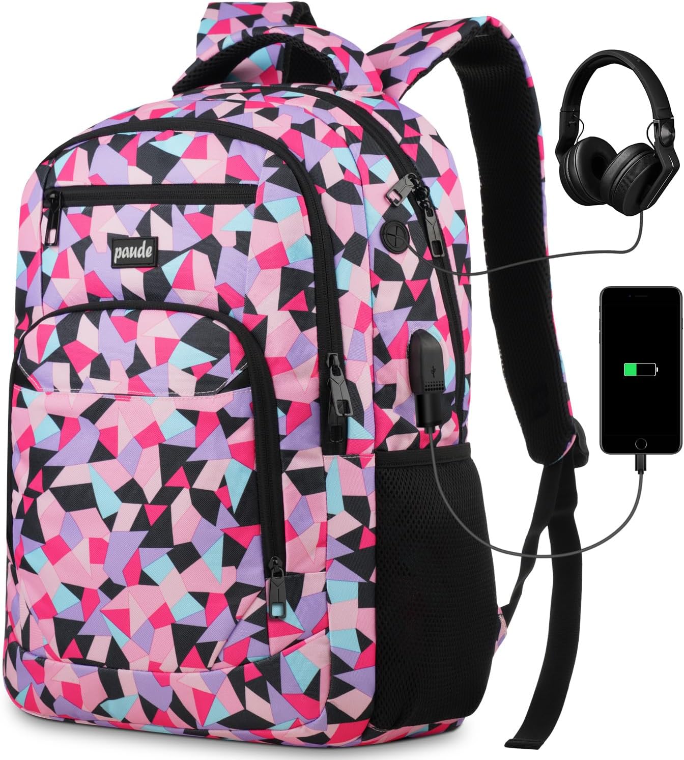 Paude Backpack for Teen Girls & Women - Large Capacity Travel Bag