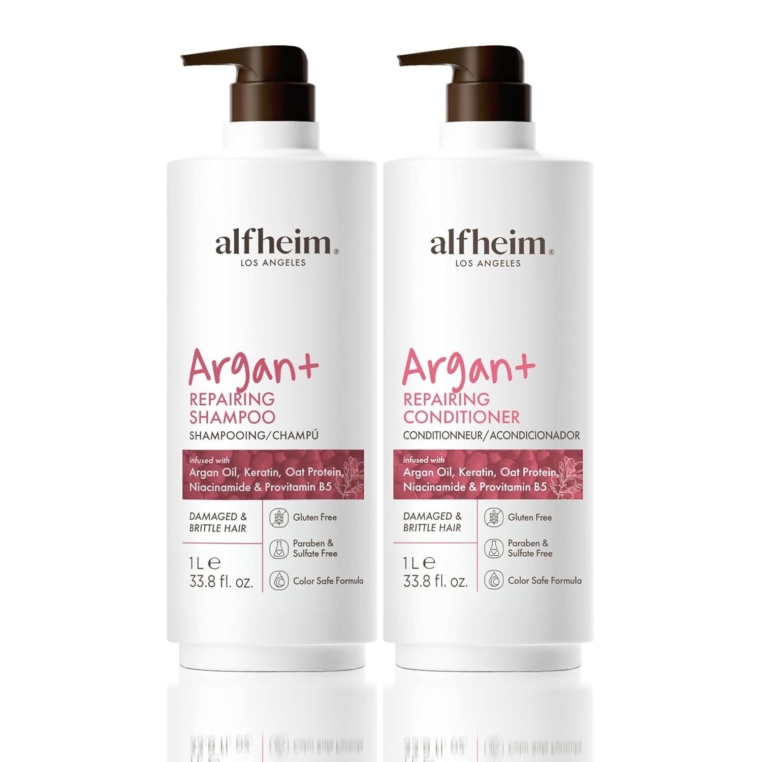 Alfheim Argan Repairing Shampoo & Conditioner Set for Healthy Hair