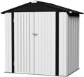 Flamaker 6 x 4 ft Metal Garden Shed - Weatherproof Outdoor Storage