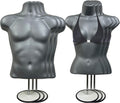 Clothing Display Mannequin Torso Set for Male and Female Styles