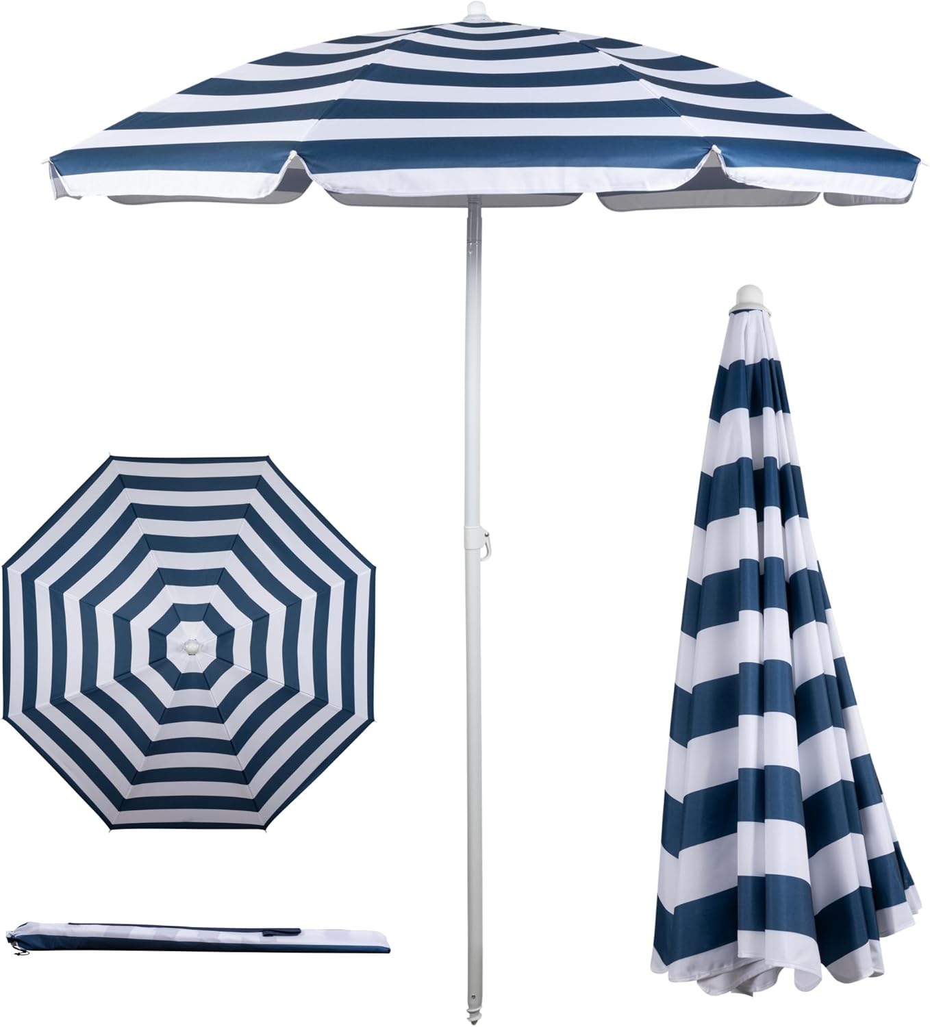 Portable Beach Umbrella with UV Protection for Outdoor Fun