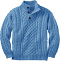 Makkrom Kids and Boys Mock Neck Pullover Sweater - Soft Warm Knit