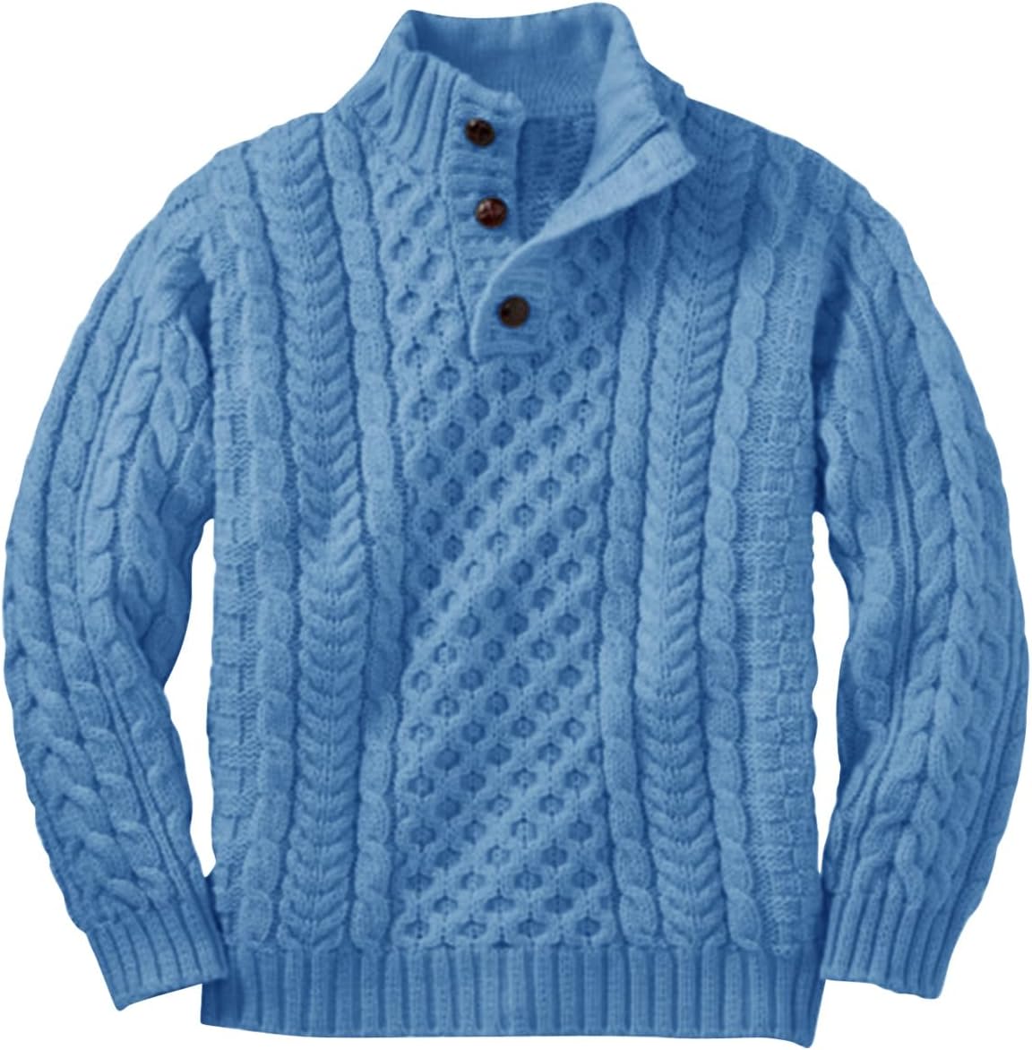Makkrom Kids Mock Neck Pullover Sweater for Boys and Girls