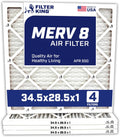34.5x28.5x1 Air Filter 4-Pack MERV 8 - Long Life Home HVAC Filter