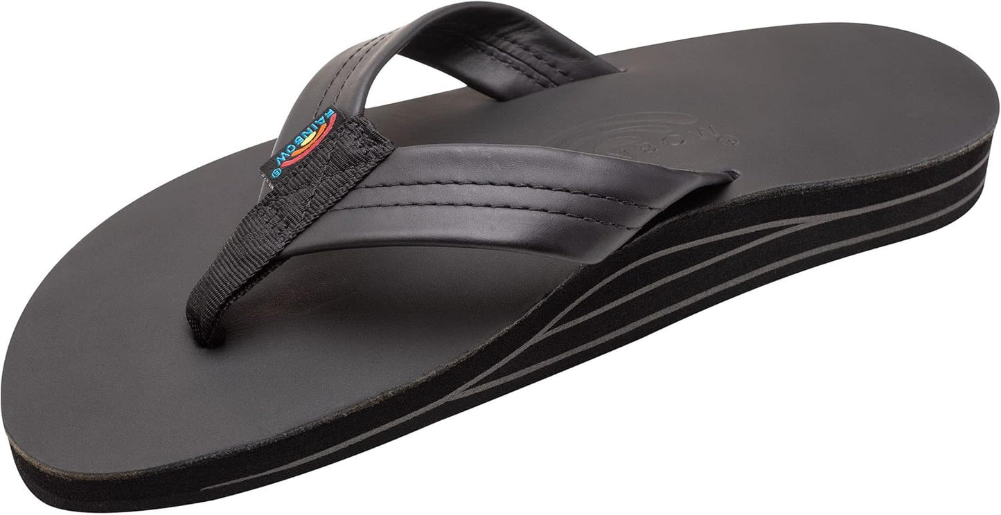 Rainbow Sandals Men's Double Layer Leather with Arch Support
