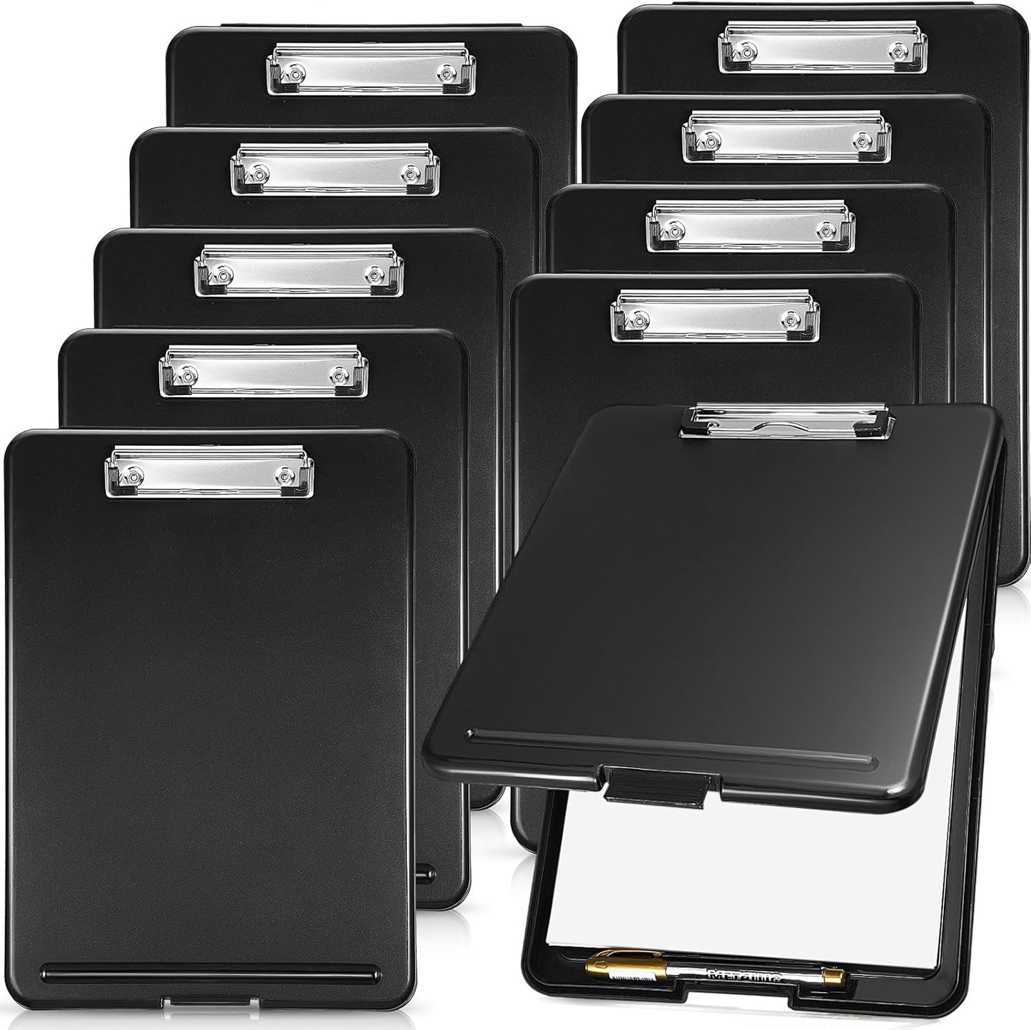 10 Pcs Clipboard with Storage for Home Office and School Use