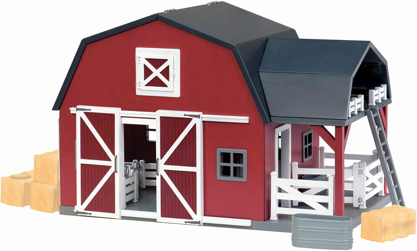 Battat Wooden Animal Barn - Farm Toy Set for Kids 3+