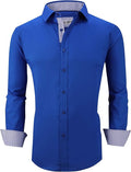Alex Vando Mens Dress Shirt Regular Fit Long Sleeve - Stretch Comfort