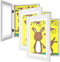 3-Pack White Kids Art Frames 10x12.5 / 8.5x11 - Changeable Front