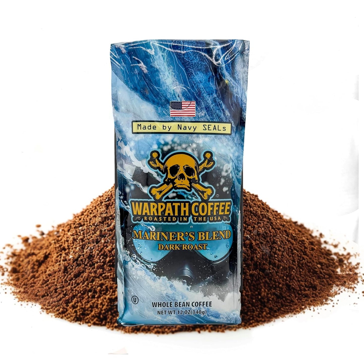 Warpath Coffee Ground Dark Roast Mariner's Blend for Adventurers