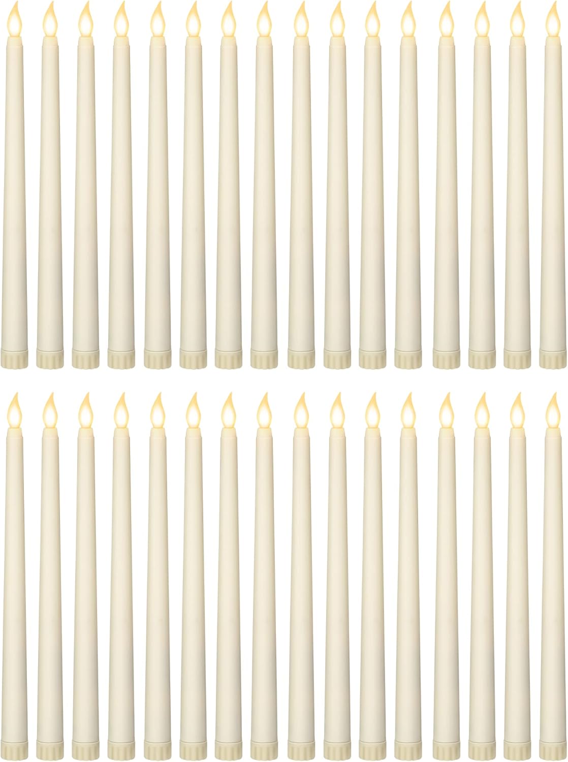 Flameless Taper Candles 11 Inch LED for Parties and Events
