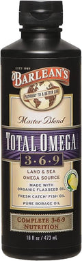 Total Omega 3 6 9 Liquid Fish Oil with Flax & Borage - Lemonade