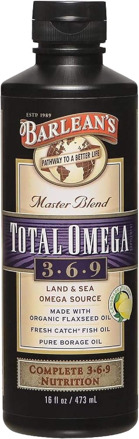 Total Omega 3 6 9 Liquid Fish Oil Supplement for Health