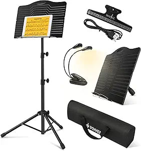Donner Portable Metal Music Stand with Light for Musicians
