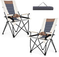 Folding Camping Chair Set of 2 - Portable 330 lb Capacity, Quick-Fold