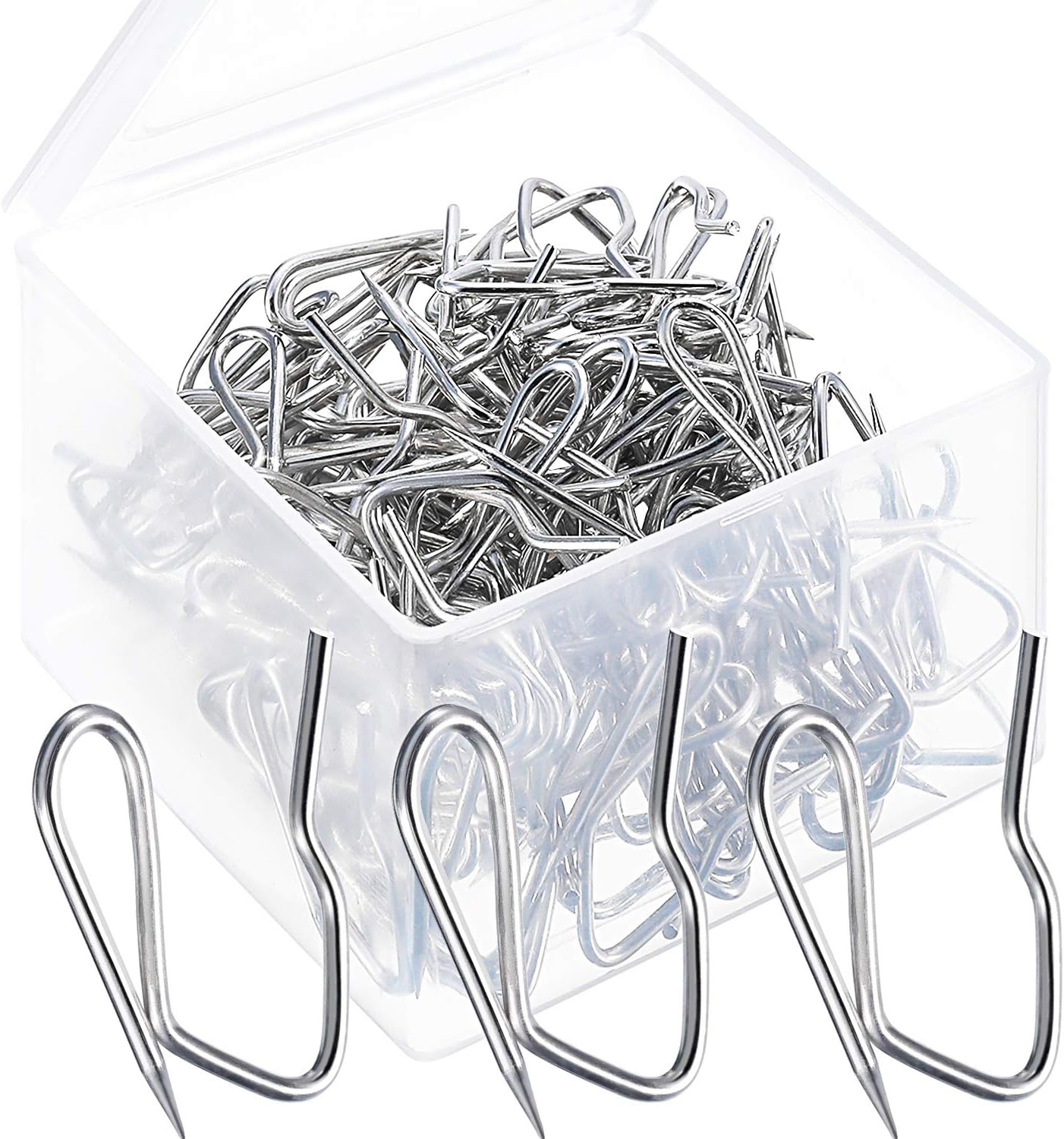 120 Metal Pinch Pleat Hooks: Easy Curtain Hanging