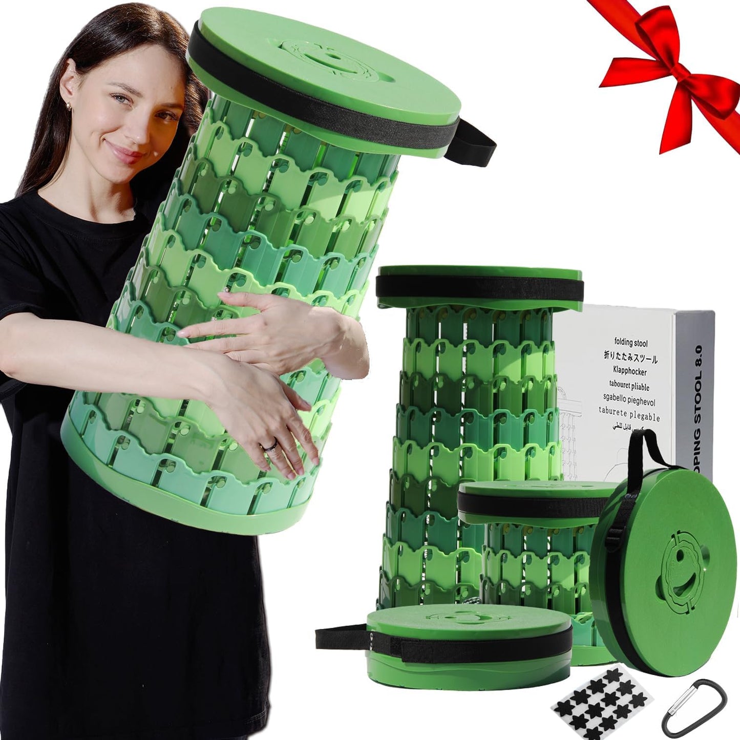 Portable Collapsible Folding Stool for Heavy Duty Camping Use