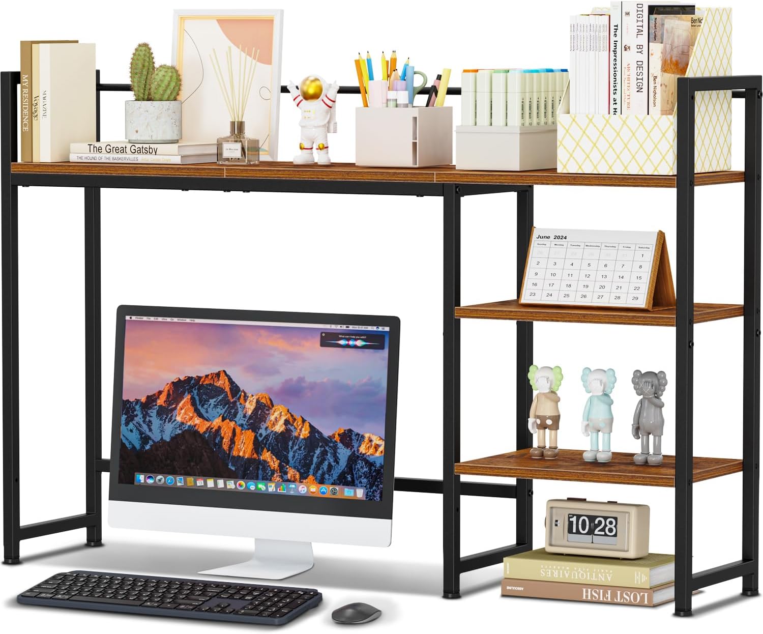 Maximize Desk Space with Snughome 4-Tier Shelf