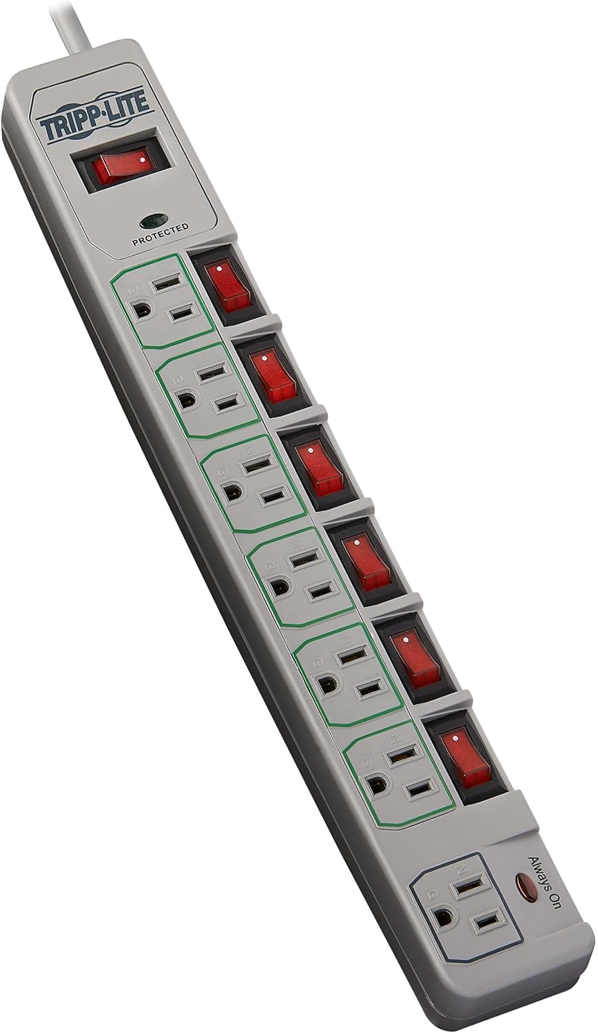 Tripp Lite 7 Outlet Surge Protector - Total Control!