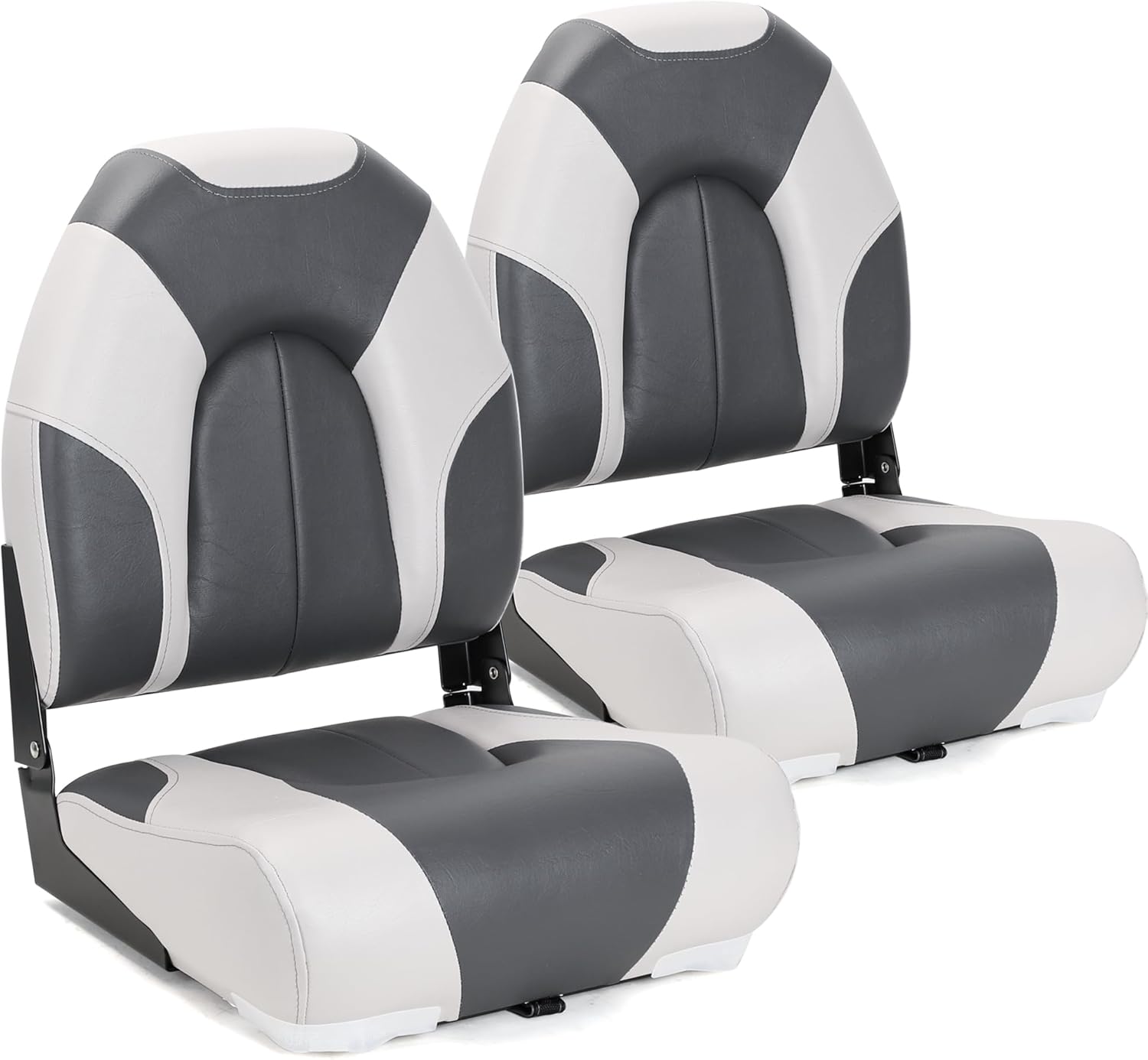 Deluxe Marine High Back Folding Boat Seat for Ultimate Comfort