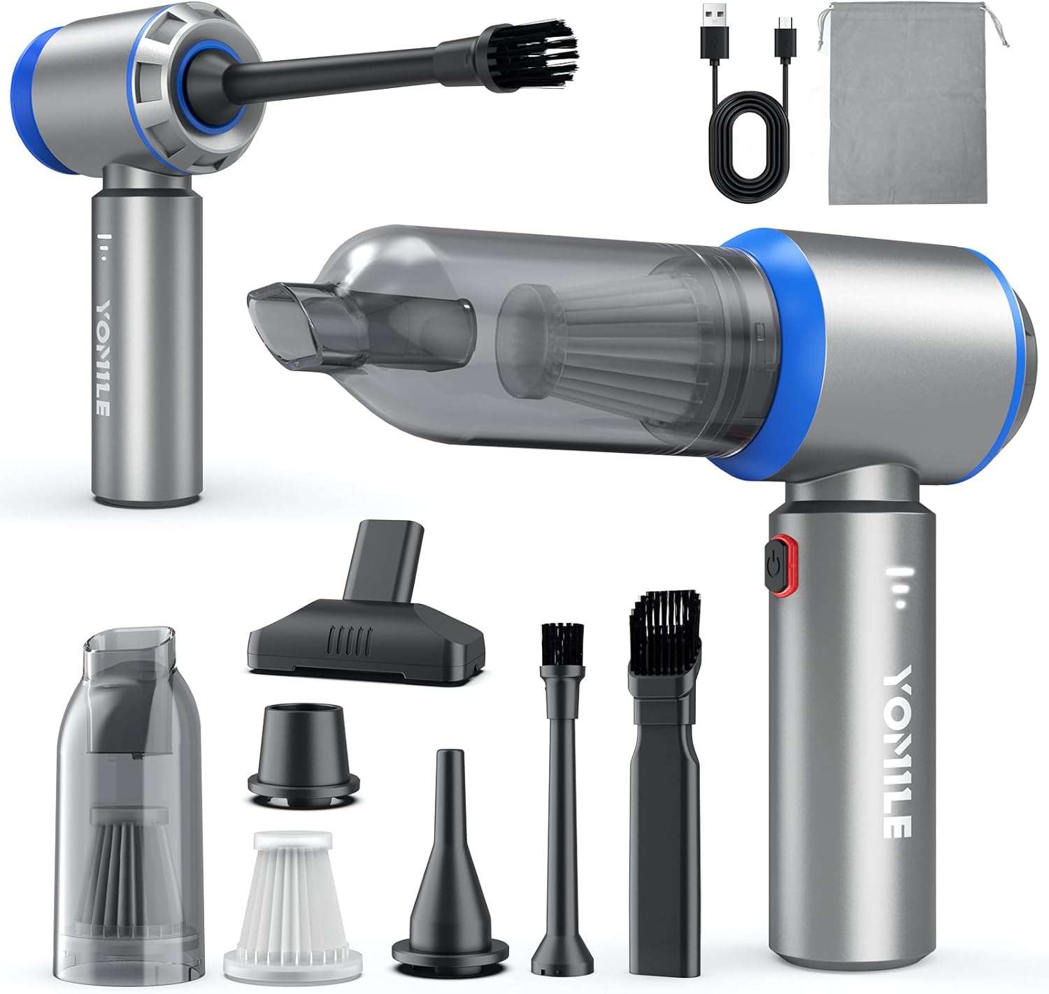 Yomile 2-in-1 Mini Vacuum: Powerful & Wireless!