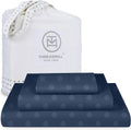Twin Cotton Jacquard Sheet Set in Folkstone Blue - 300 TC