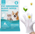 Pet Bathing Wipes for Dogs & Cats - Thick Rinse-Free Grooming Gloves