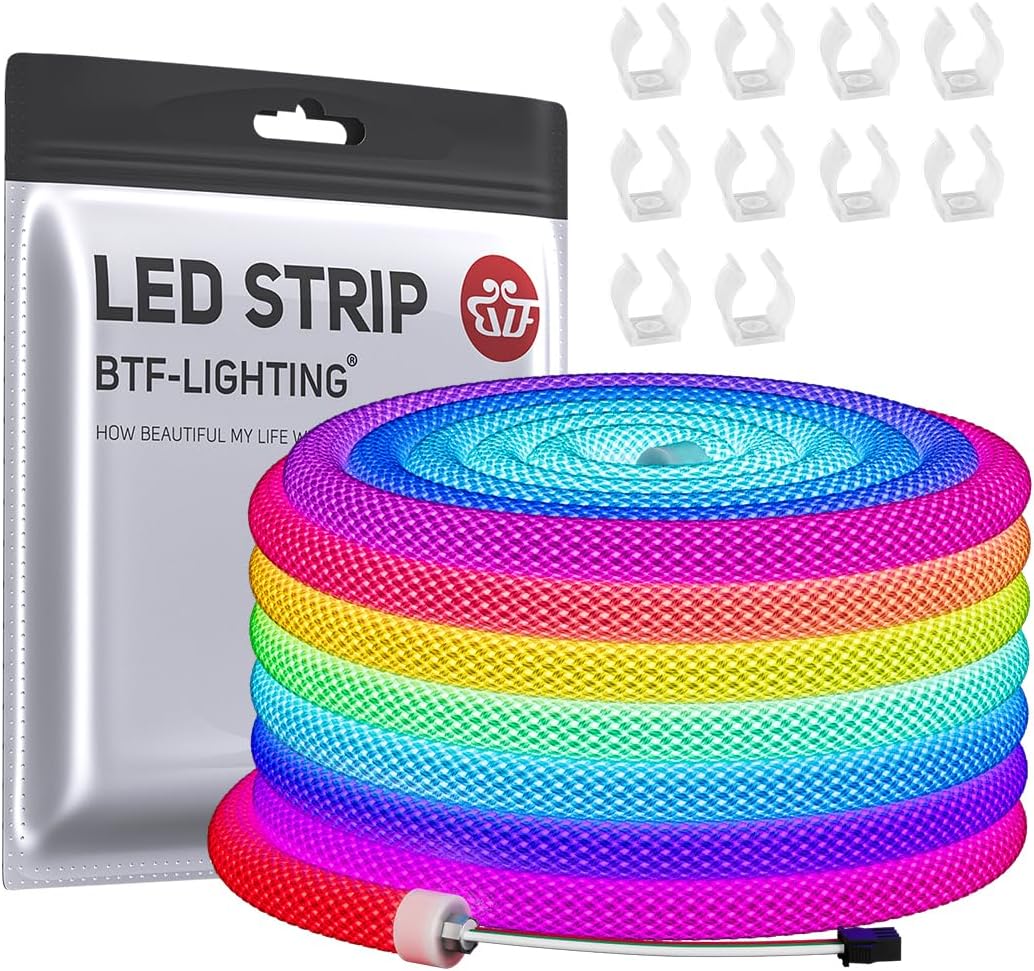 BTF-LIGHTING 16.4FT WS2811 WS2812B RGB Neon LED Strip Review
