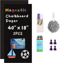 40 in x 18 in Magnetic Chalkboard 2-Pack - Peel and Stick Wall