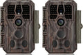 GardePro E5 Trail Camera 2 Pack - 48MP 1296p Night Vision