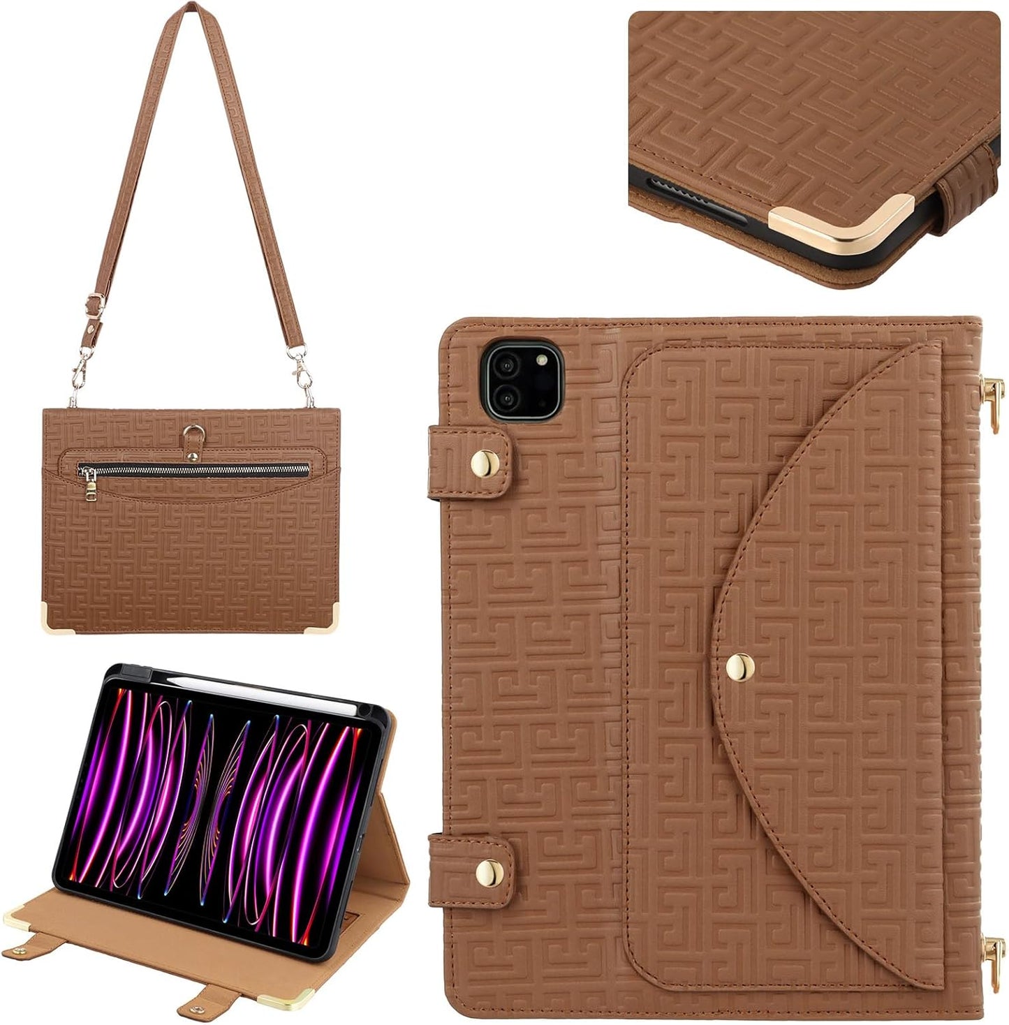Handbag Case for iPad Air 11in M2 M3 & Pro 11in with Strap