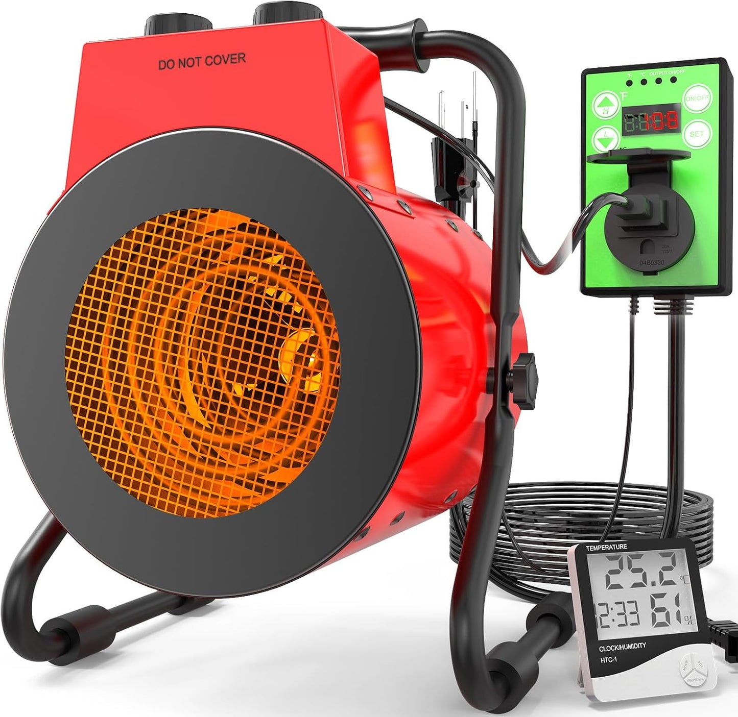 Buyplus Greenhouse Heater with Digital Thermostat for Fast Heating