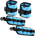 2 Pairs Adjustable Ankle Wrist Weights for Fitness Training
