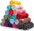 Puppy Blanket Soft Fleece Pet Throw 23.6 x 27.6 in - Warm Paw Pattern