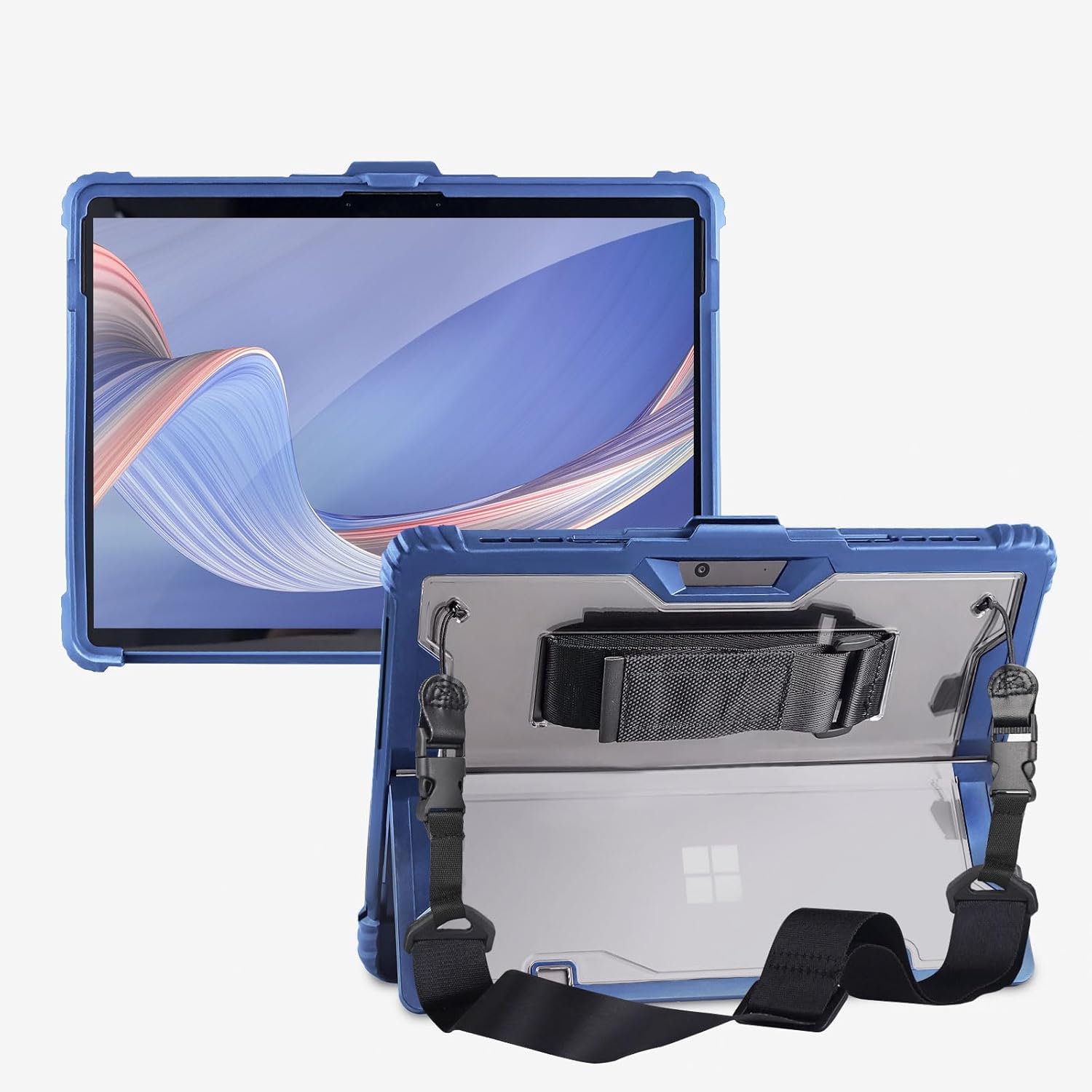 Rugged Case for Microsoft Surface Pro 11/10/9 with Straps